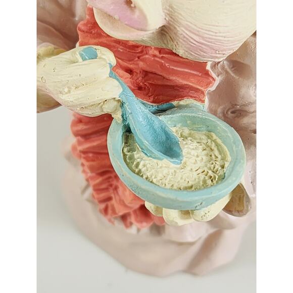 Chef Piglet Pig Lover Piggy w/ Bow Cute Dress Cooking 3 1/2" Figurine 80s - Picture 12 of 13